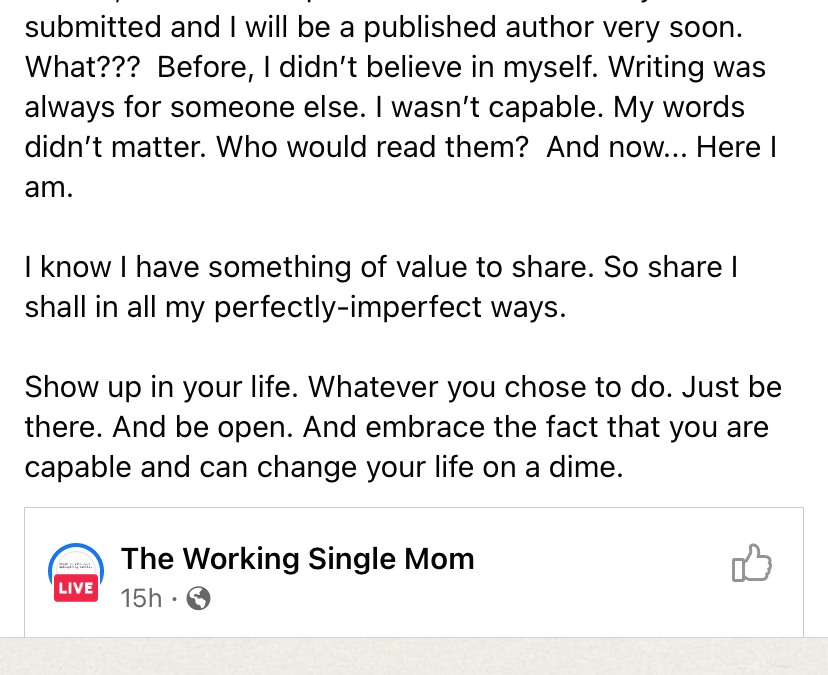 Working Single Mom